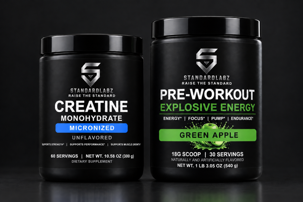 StandardLabz The Stack — Creatine + Pre-Workout Bundle
